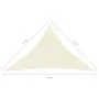 Toldo de vela cream HDPE 160 g/m² 5x5x6 m de vidaXL, Sombrillas - Ref: Foro24-311210, Precio: 36,47 €, Descuento: %