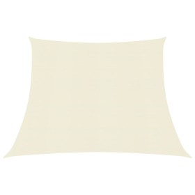 Cream HDPE sail awning 160 g/m² 3/4x3 m by vidaXL, Umbrellas - Ref: Foro24-311214, Price: 32,11 €, Discount: %