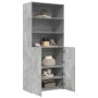 Grauer Beton-Engineered-Holz-Sideboard 80x42,5x185 cm von , Sideboards - Ref: Foro24-3281381, Preis: 191,24 €, Rabatt: %