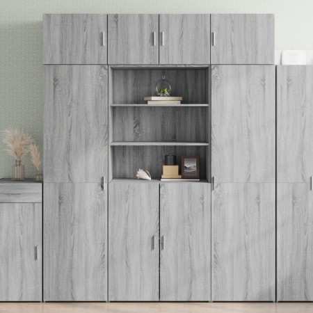 Ingenieurholz-Sideboard in Sonoma-Grau 80x42,5x185 cm von , Sideboards - Ref: Foro24-3281383, Preis: 201,11 €, Rabatt: %