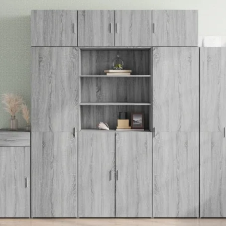 Ingenieurholz-Sideboard in Sonoma-Grau 80x42,5x185 cm von , Sideboards - Ref: Foro24-3281383, Preis: 193,56 €, Rabatt: %