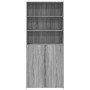 Aparador de madera de ingeniería gris Sonoma 80x42,5x185 cm by , Sideboards - Ref: Foro24-3281383, Price: 201,11 €, Discount: %