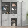 Aparador de madera de ingeniería gris hormigón 50x42,5x185 cm de , Aparadores - Ref: Foro24-3281458, Precio: 133,87 €, Descue...