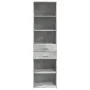 Aparador de madera de ingeniería gris hormigón 50x42,5x185 cm de , Aparadores - Ref: Foro24-3281458, Precio: 133,87 €, Descue...