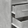 Aparador de madera de ingeniería gris hormigón 50x42,5x185 cm by , Sideboards - Ref: Foro24-3281458, Price: 135,98 €, Discoun...