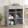 Grau-betonfarbener Schrank aus Sperrholz 80x42,5x93 cm. von , Sideboards - Ref: Foro24-3281479, Preis: 96,49 €, Rabatt: %