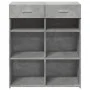 Aparador de madera contrachapada gris hormigón 80x42,5x93 cm de , Aparadores - Ref: Foro24-3281479, Precio: 95,32 €, Descuent...