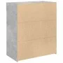 Aparador de madera contrachapada gris hormigón 80x42,5x93 cm de , Aparadores - Ref: Foro24-3281479, Precio: 95,32 €, Descuent...