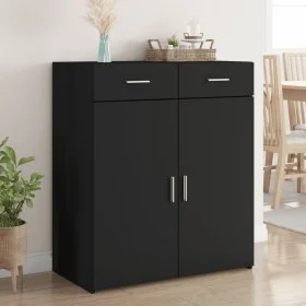 Aparador de madera de ingeniería negro 80x42,5x93 cm by , Sideboards - Ref: Foro24-3281470, Price: 153,88 €, Discount: %