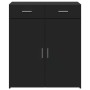 Aparador de madera de ingeniería negro 80x42,5x93 cm by , Sideboards - Ref: Foro24-3281470, Price: 153,44 €, Discount: %