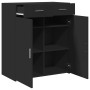 Aparador de madera de ingeniería negro 80x42,5x93 cm by , Sideboards - Ref: Foro24-3281470, Price: 153,44 €, Discount: %