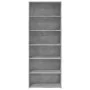 Aparador alto madera de ingeniería gris hormigón 70x41x185 cm by , Sideboards - Ref: Foro24-3281690, Price: 114,36 €, Discoun...