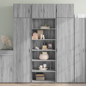 Aparador alto madera de ingeniería gris Sonoma 70x41x185 cm de , Aparadores - Ref: Foro24-3281692, Precio: 118,23 €