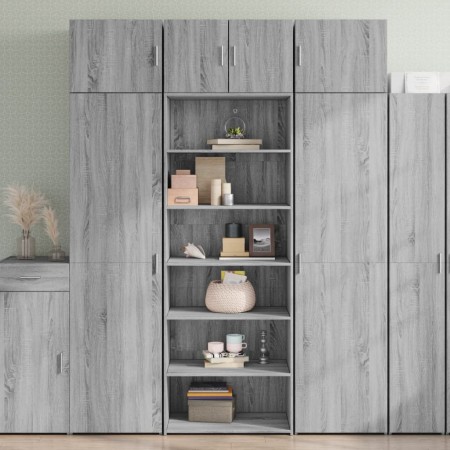 Aparador alto madera de ingeniería gris Sonoma 70x41x185 cm von , Sideboards - Ref: Foro24-3281692, Preis: 118,33 €, Rabatt: %