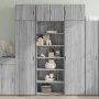 Aparador alto madera de ingeniería gris Sonoma 70x41x185 cm by , Sideboards - Ref: Foro24-3281692, Price: 116,93 €, Discount: %