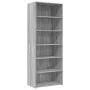 Aparador alto madera de ingeniería gris Sonoma 70x41x185 cm by , Sideboards - Ref: Foro24-3281692, Price: 116,93 €, Discount: %