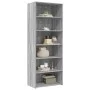 Aparador alto madera de ingeniería gris Sonoma 70x41x185 cm by , Sideboards - Ref: Foro24-3281692, Price: 116,93 €, Discount: %