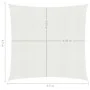 White HDPE sail shade 160 g/m² 4.5x4.5 m by vidaXL, Umbrellas - Ref: Foro24-311222, Price: 44,78 €, Discount: %