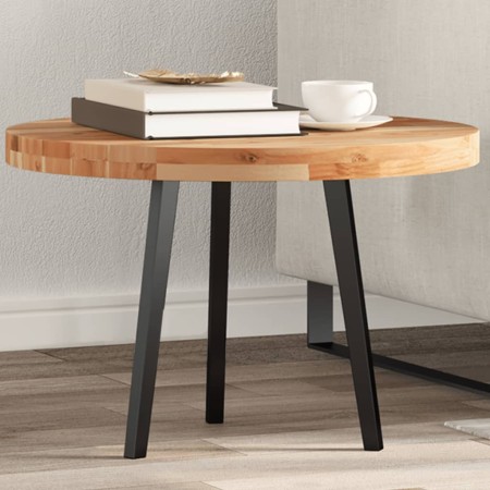 Tablero de mesa redondo madera maciza de acacia Ø60x4 cm by , Table tops - Ref: Foro24-4008702, Price: 68,07 €, Discount: %