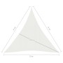 weiße Segelmarkise aus HDPE 160 g/m² 3x4x4 m von vidaXL, Sonnenschirme - Ref: Foro24-311255, Preis: 23,39 €, Rabatt: %