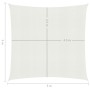 Weiße HDPE-Segelmarkise 160 g/m² 5x5 m von vidaXL, Sonnenschirme - Ref: Foro24-311223, Preis: 59,41 €, Rabatt: %