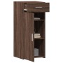 Aparador de madera de ingeniería roble marrón 40x42,5x93 cm by , Sideboards - Ref: Foro24-846284, Price: 70,45 €, Discount: %