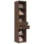 Aparador de madera de ingeniería marrón roble 40x42,5x185 cm by , Sideboards - Ref: Foro24-3281447, Price: 129,12 €, Discount: %