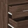 Aparador de madera de ingeniería marrón roble 40x42,5x185 cm by , Sideboards - Ref: Foro24-3281447, Price: 129,12 €, Discount: %