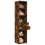 Aparador de madera de ingeniería roble ahumado 40x42,5x185 cm by , Sideboards - Ref: Foro24-3281445, Price: 131,24 €, Discoun...