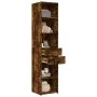 Rauchiger Eichenfurnier-Holzschrank 40x42,5x185 cm von , Sideboards - Ref: Foro24-3281445, Preis: 129,12 €, Rabatt: %