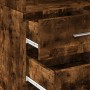 Aparador de madera de ingeniería roble ahumado 40x42,5x185 cm by , Sideboards - Ref: Foro24-3281445, Price: 131,24 €, Discoun...