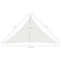 Weiße HDPE-Segelmarkise 160 g/m² 4x4x5,8 m von vidaXL, Sonnenschirme - Ref: Foro24-311259, Preis: 29,51 €, Rabatt: %
