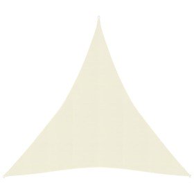 Toldo de vela HDPE color crema 160 g/m² 3x4x4 m