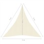 Cremefarbenes HDPE-Segelmarkise 160 g/m², 3 x 4 x 4 m von vidaXL, Sonnenschirme - Ref: Foro24-311200, Preis: 26,86 €, Rabatt: %