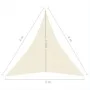 Cremefarbenes HDPE-Segelmarkise 160 g/m², 3 x 4 x 4 m von vidaXL, Sonnenschirme - Ref: Foro24-311200, Preis: 24,12 €, Rabatt: %