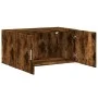 Armario de pared madera ingeniería roble ahumado 80x42,5x40 cm de , Aparadores - Ref: Foro24-846128, Precio: 61,94 €, Descuen...