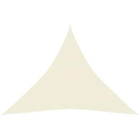 Cremefarbene HDPE-Segelmarkise 160 g/m² 4x4x4 m von vidaXL, Sonnenschirme - Ref: Foro24-311203, Preis: 25,56 €, Rabatt: %