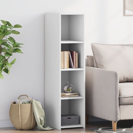 Aparador alto madera de ingeniería blanco 30x41x124 cm by , Sideboards - Ref: Foro24-846376, Price: 57,46 €, Discount: %
