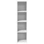 Aparador alto madera de ingeniería blanco 30x41x124 cm by , Sideboards - Ref: Foro24-846376, Price: 57,46 €, Discount: %