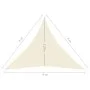 Cream HDPE sail shade 160 g/m² 4x4x4 m by vidaXL, Umbrellas - Ref: Foro24-311203, Price: 26,64 €, Discount: %