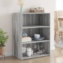 Aparador de madera de ingeniería gris Sonoma 70x41x93 cm by , Sideboards - Ref: Foro24-846374, Price: 69,42 €, Discount: %