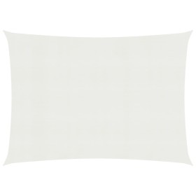 White HDPE sail awning 160 g/m² 3x4 m by vidaXL, Umbrellas - Ref: Foro24-311237, Price: 32,91 €, Discount: %