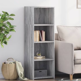 Aparador alto madera de ingeniería gris Sonoma 40x41x124 cm by , Sideboards - Ref: Foro24-846388, Price: 62,13 €, Discount: %