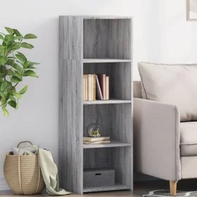 Hoher Schrank aus Sonoma-Eiche in Grau aus Ingenieurholz, 40x41x124 cm. von , Sideboards - Ref: Foro24-846388, Preis: 61,35 €...