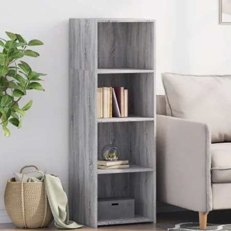 Aparador alto madera de ingeniería gris Sonoma 40x41x124 cm by , Sideboards - Ref: Foro24-846388, Price: 61,35 €, Discount: %