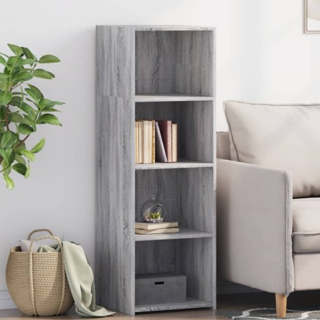 Hoher Schrank aus Sonoma-Eiche in Grau aus Ingenieurholz, 40x41x124 cm. von , Sideboards - Ref: Foro24-846388, Preis: 62,13 €...
