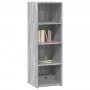 Aparador alto madera de ingeniería gris Sonoma 40x41x124 cm by , Sideboards - Ref: Foro24-846388, Price: 61,35 €, Discount: %
