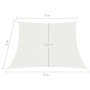 Weiße HDPE-Segelmarkise 160 g/m² 3/4x2 m von vidaXL, Sonnenschirme - Ref: Foro24-311268, Preis: 19,64 €, Rabatt: %