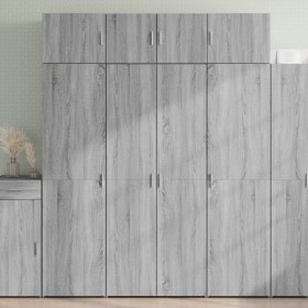 Aparador de madera de ingeniería gris Sonoma 80x42,5x185 cm de , Aparadores - Ref: Foro24-3281439, Precio: 217,73 €, Descuent...