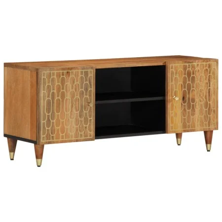 Massives Mangoholz-TV-Möbel 105x33x46 cm von , TV-Möbel - Ref: Foro24-358284, Preis: 93,53 €, Rabatt: %